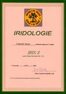 Certifikát Iridológie 3